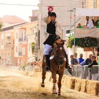 Corsa all’anello. Evento equestre